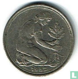 Duitsland 50 pfennig 1982 (F) - Afbeelding 1