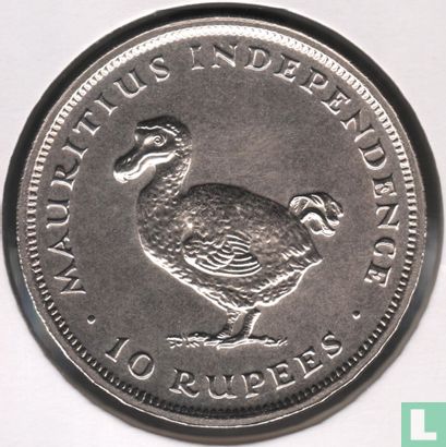 Mauritius 10 rupee 1971 "3rd anniversary of Mauritius independence" - Afbeelding 2