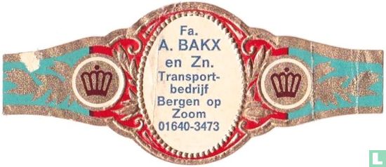 Fa. A. Bakx en Zn. Transportbedrijf Bergen op Zoom 01640-3473 - Afbeelding 1