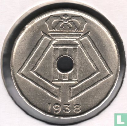 Belgique 10 centimes 1938 - Image 1