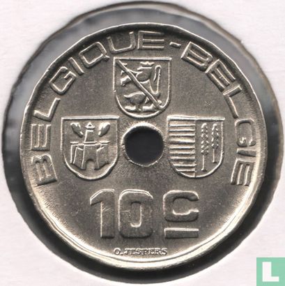 Belgium 10 centimes 1938 - Image 2