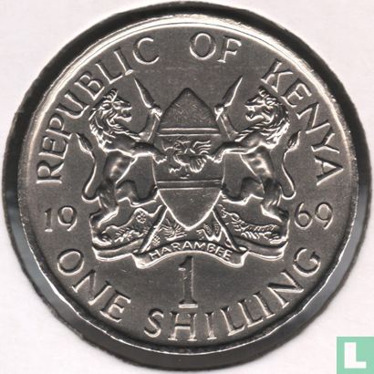 Kenya 1 shilling 1969 - Image 1