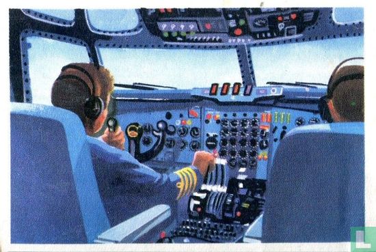 In de cockpit van de Boeing. - Afbeelding 1