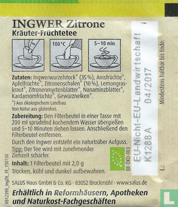 Ingwer Zitrone     - Afbeelding 2