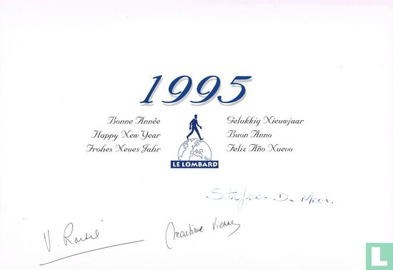 1995 Bonne Année - Happy New Year - Frohes Neues Jahr - Gelukkig Nieuwjaar - Buon Anno - Feliz Año Nuevo - Afbeelding 2