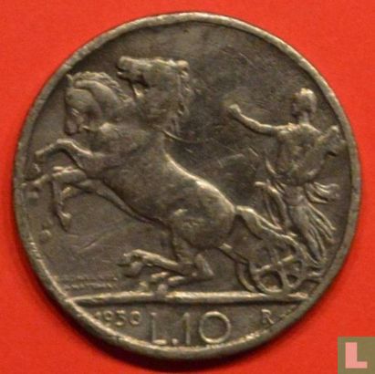 Italië 10 lire 1930 - Afbeelding 1