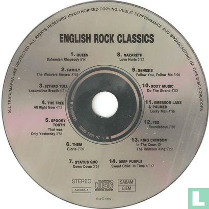 English Rock Classics - Afbeelding 3