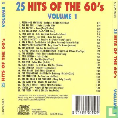25 Hits Of The 60's Volume 1 - Image 2