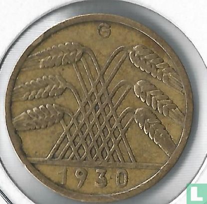 German Empire 10 reichspfennig 1930 (G) - Image 1