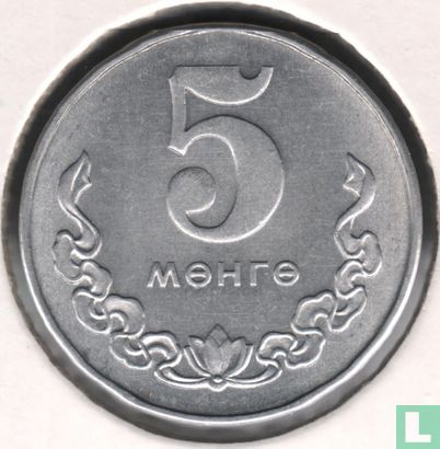 Mongolië 5 möngö 1980 - Afbeelding 2
