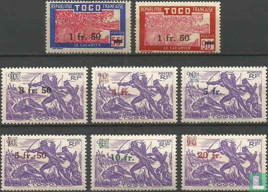 Les timbres-poste avec surimpression