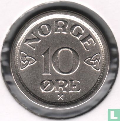 Norway 10 øre 1957 - Image 2