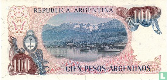 Argentine 100 Pesos Argentinos 1983 - Image 2