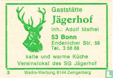 Gaststätte Jägerhof - Adolf Mathei