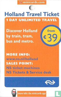 NS - Holland Travel Ticket - Unlimited Public Transport - Image 2