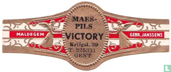 Maes-Pils Victory Krijgsl. 39 T. 225331 Gent - Maldegem - Gebr. Janssens  - Afbeelding 1