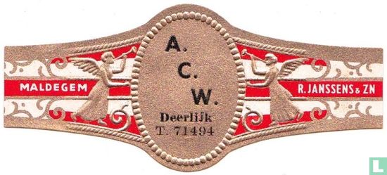 A.C.W. Deerlijk T. 71494 - Maldegem - R. Janssens & Zn - Image 1
