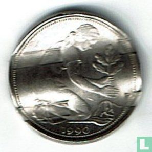 Duitsland 50 pfennig 1990 (D) - Afbeelding 1