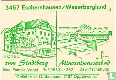 Hotel zum Stadtberg - Mineralwasserbad - Familie Vogel