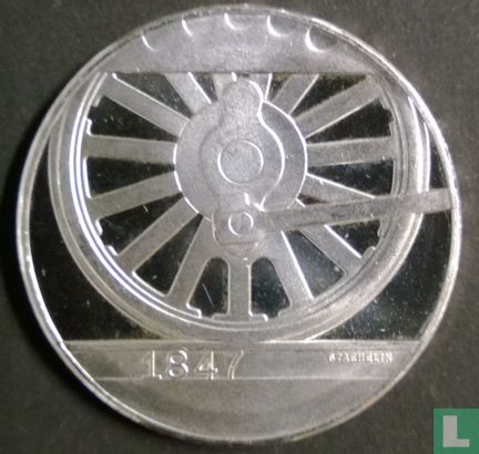 Switzerland 20 francs 1997 "150 years Swiss railway" - Image 2