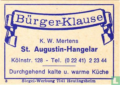 Bürger-Klause - K.W. Mertens