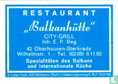 Restaurant "Balkanhütte" - E.P. Beg