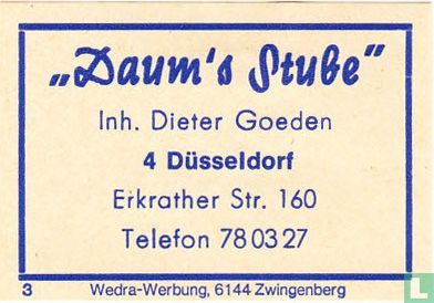 "Daum's Stube" - Dieter Goeden