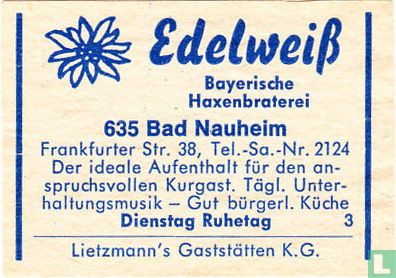 Edelweiss - Bayerische Haxenbraterei