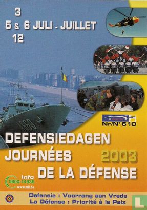 2535 - Defensie / La Défense "Defensiedagen Journées De La Défense" - Afbeelding 1