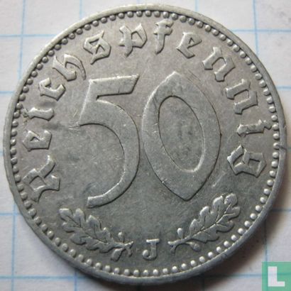 Duitse Rijk 50 reichspfennig 1939 (J - aluminium) - Afbeelding 2