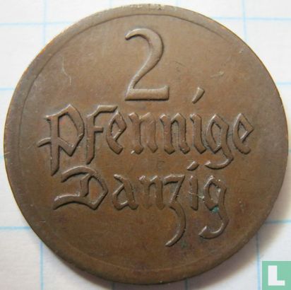 Danzig 2 Pfennige 1926 - Bild 2
