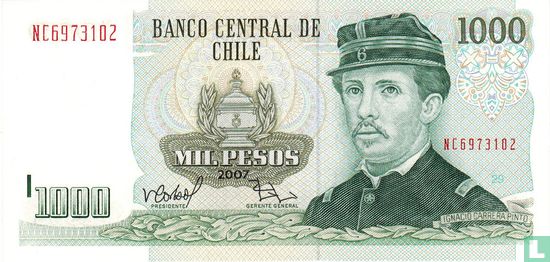Chile 1,000 Pesos 2007 - Image 1