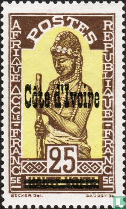 Briefmarken Obervolta, mit Aufdruck