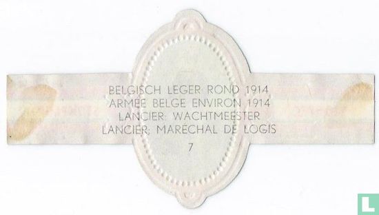 Belgisch leger rond 1914 - Lancier wachtmeester - Afbeelding 2