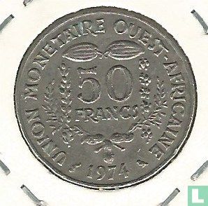 West African States 50 francs 1974 "FAO" - Image 1