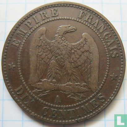 Frankrijk 10 centimes 1854 (A) - Afbeelding 2