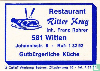 Restaurant Ritter Krug - Franz Rohrer