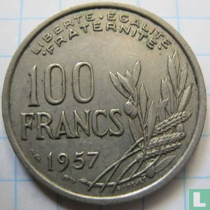 Frankreich 100 Franc 1957 (ohne B) - Bild 1