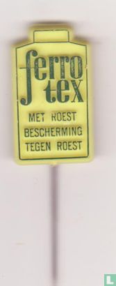 ferrotex met roest bescherming tegen roest [zwart op geel]