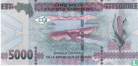 Guinea 5.000 Francs  - Image 2
