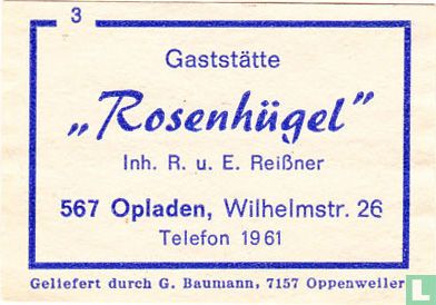 Gaststätte "Rosenhügel" - R.u.E. Reissner