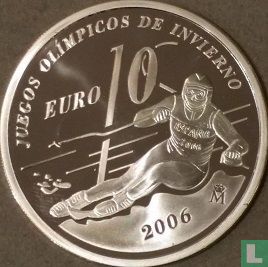 Spanje 10 euro 2005 (PROOF) "2006 Winter Olympics in Turin" - Afbeelding 2