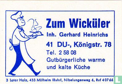 Zum Wicküler - Gerhard Heinrichs