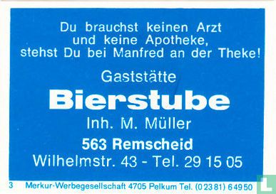 Gaststätte Bierstube - M. Müller