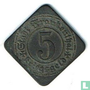 Frankenthal 5 pfennig 1917 (type 2) - Afbeelding 2
