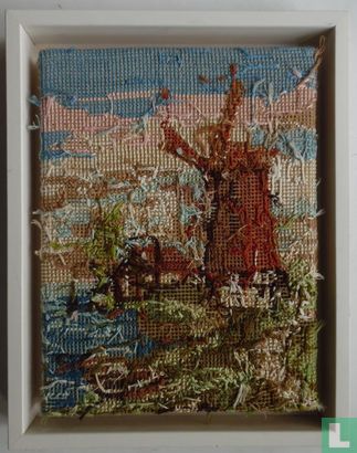 Rob Scholte - Hollands Landschap - Embroidery - Image 1