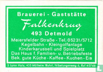 Brauerei - Gaststätte Falkenkrug