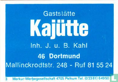 Gaststätte Kajütte - J.u.B. Kahl