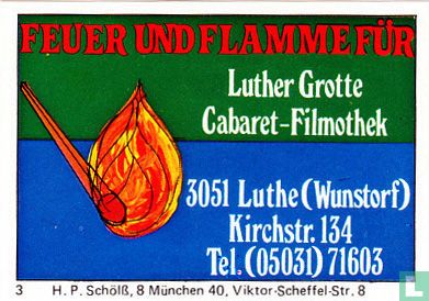 Feuer und Flamme für Luther Grotte