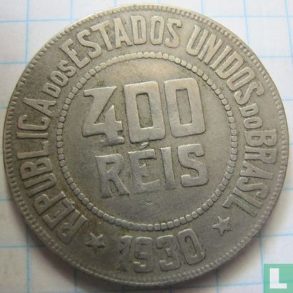 Brasilien 400 Réis 1930 - Bild 1